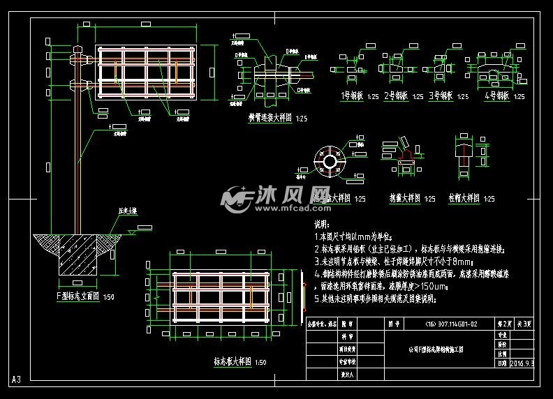 交通指示牌f型路牌广告牌