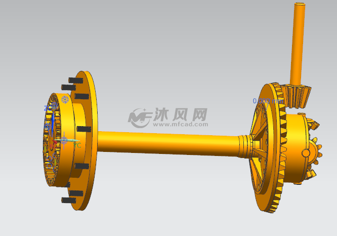 某重型车的后驱动桥三维建模