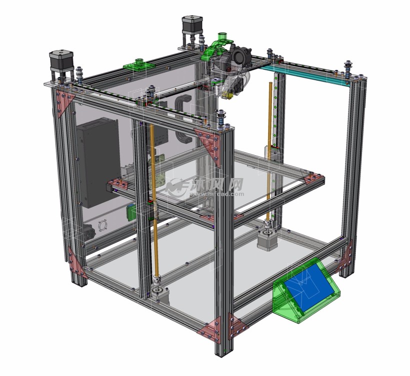 350x350mm3d打印机结构模型