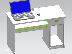 三维电脑桌制作模型设计