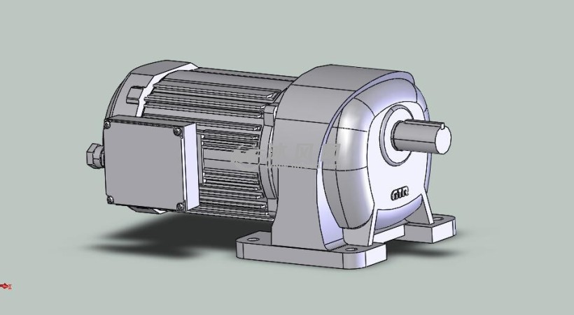 8种高效感应齿轮电机模型