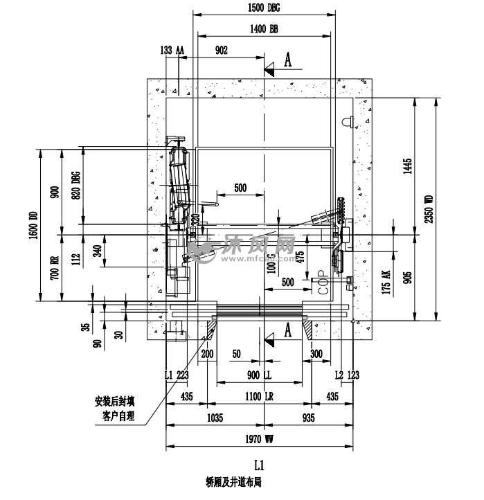 通力电梯无机房nmono - 建筑模型图纸 - 沐风网