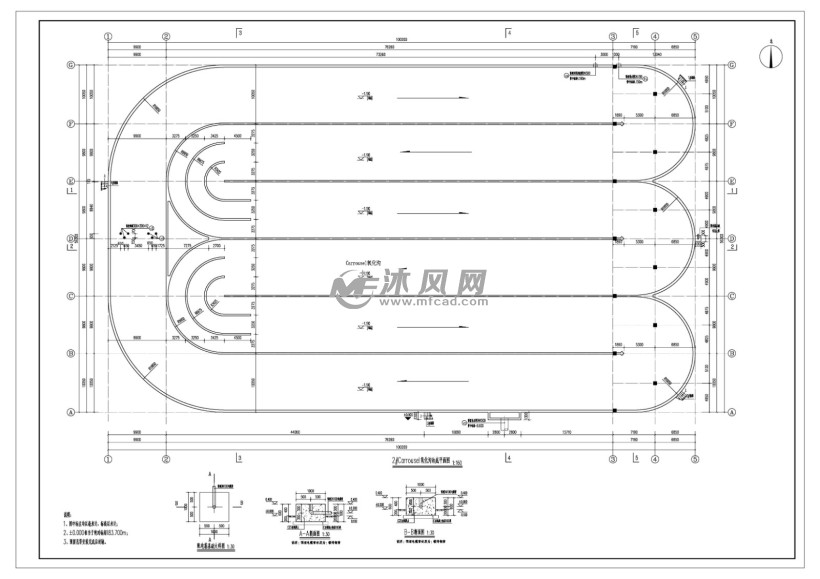 carrousel氧化沟建筑结构施工图