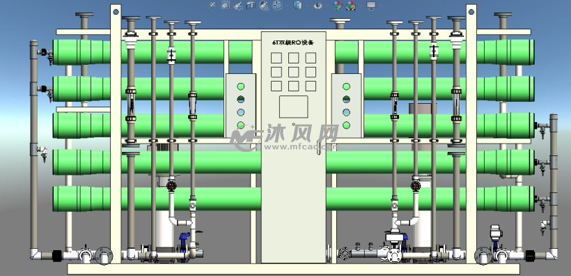 6t每小时双级反渗透装置图