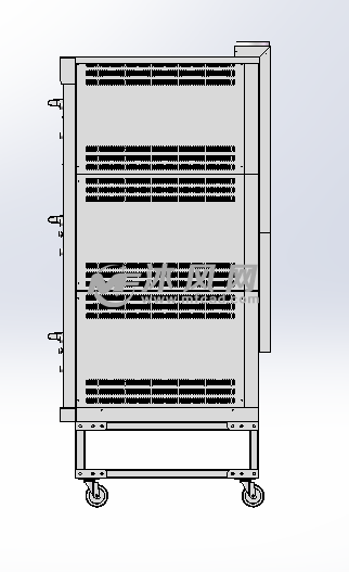 三层燃气烤箱3d设计图