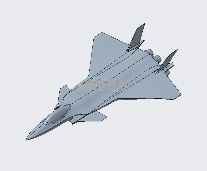 歼20飞机模型 - 航空航天图纸 - 沐风网