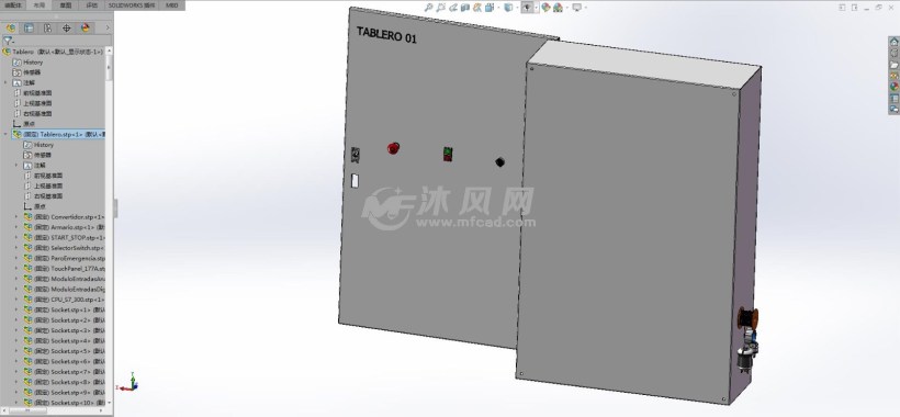 工业控制电柜设计详细模型