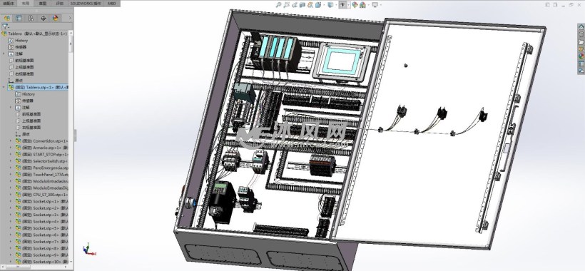 工业控制电柜设计详细模型