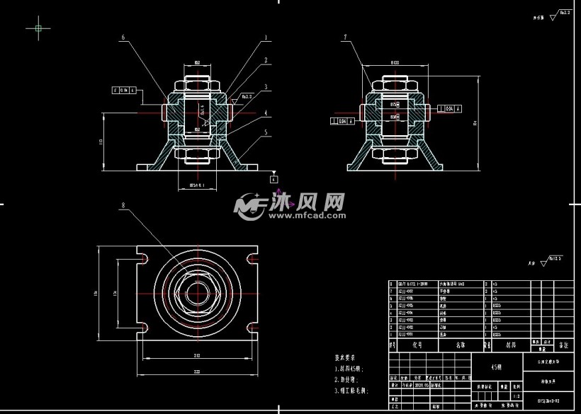 齿轮心轴夹具