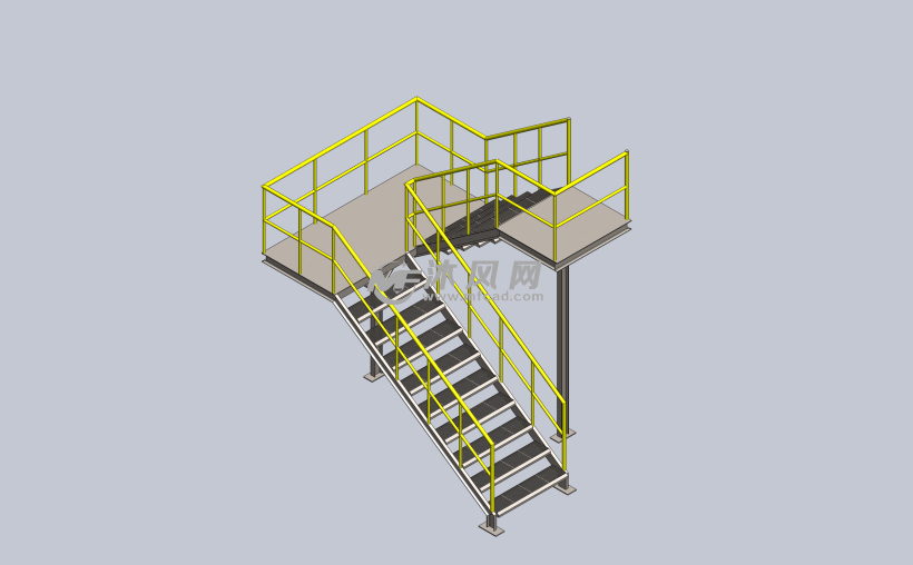 钢结构焊接梯子设计模型