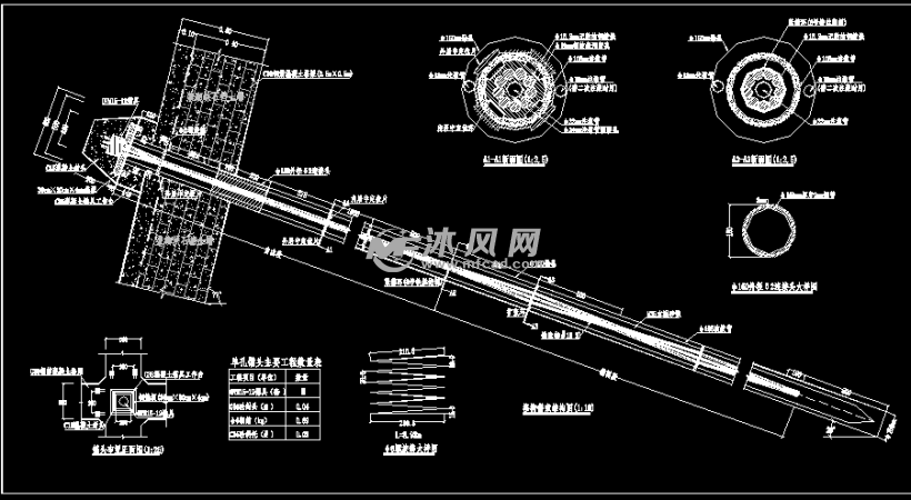 岩石边坡支护预应力锚索格构梁加固挡土墙图