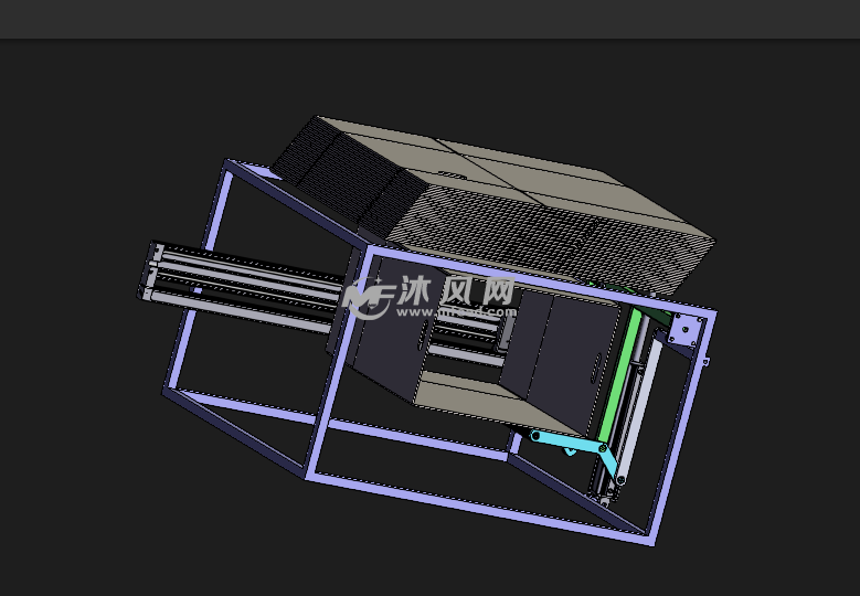 纸箱折叠机结构模型