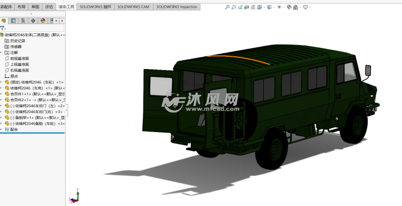 依维柯2046越野车 乘用车图纸 沐风网