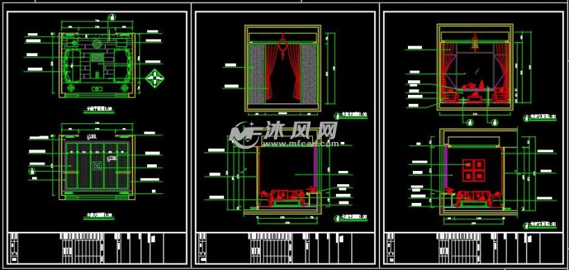 卡座立面图一楼开关点位图一楼立面索引图一楼平面图一楼天棚定位尺寸