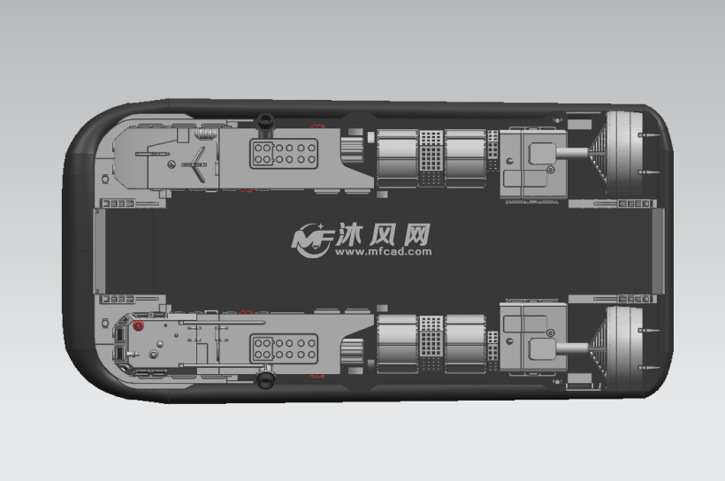 气垫登陆艇俯视图