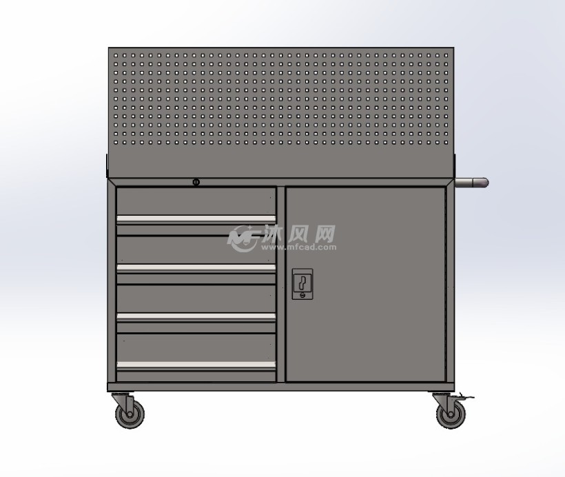 移动工具车模型设计图纸