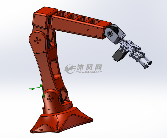 六功能机械臂 - 机器人模型图纸 - 沐风网