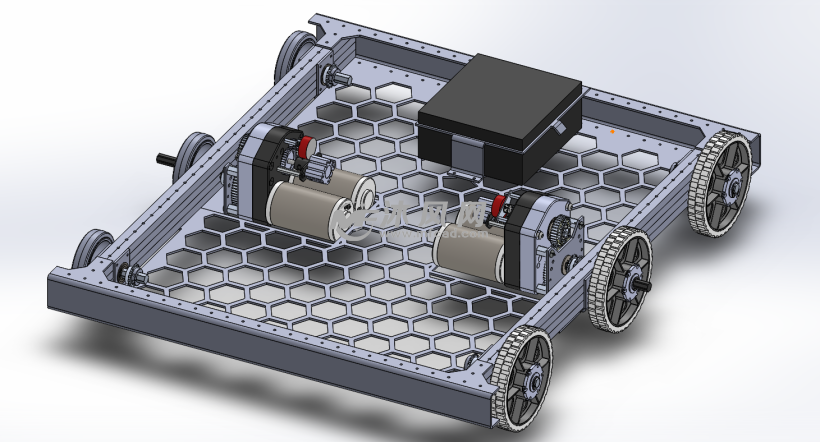 team底盘驱动机器人车模型设计