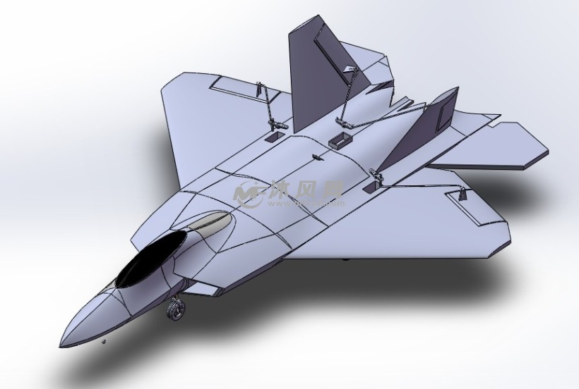 f22猛禽战斗机航模 航空航天图纸 沐风网