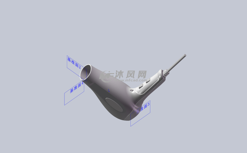 吹风机家用模型图 - 家用电器图纸 - 沐风网