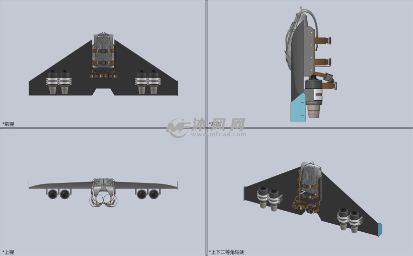 火箭背包飞行器 - 航空航天图纸 - 沐风网