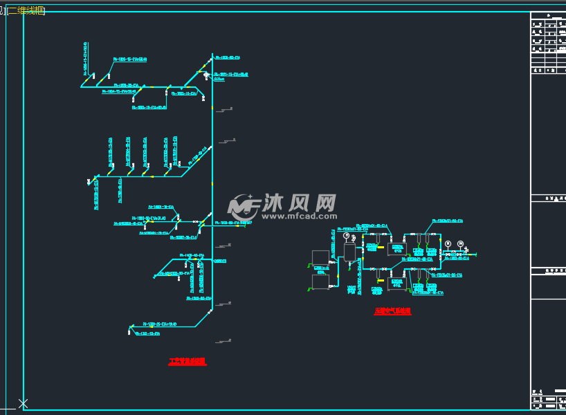 工艺管道系统图