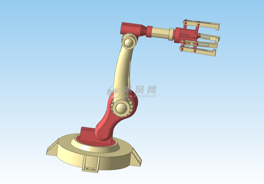5轴四指夹持机械臂结构模型