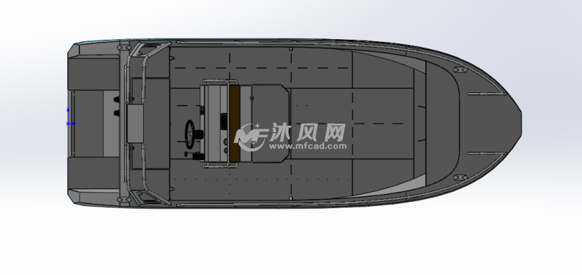 冲锋舟游艇三维模型