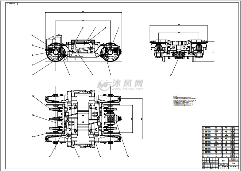 crh5型动车组转向架模型