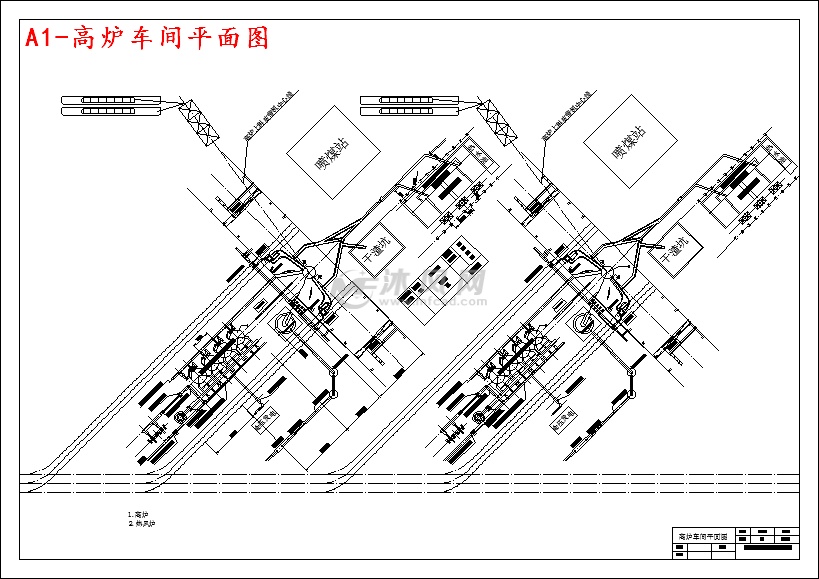 年产炼钢生铁250万吨的高炉炼铁车间设计- 设计方案图纸 - 沐风网