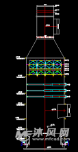 电厂脱硫塔图纸-机械设备图纸-沐风网