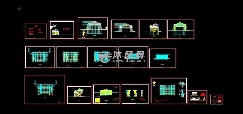 古城墙子母阙城楼结构图