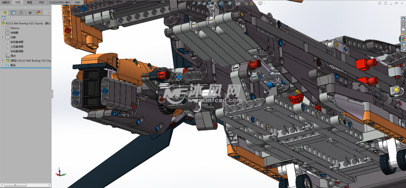 lego42113鱼鹰直升机拼装模型
