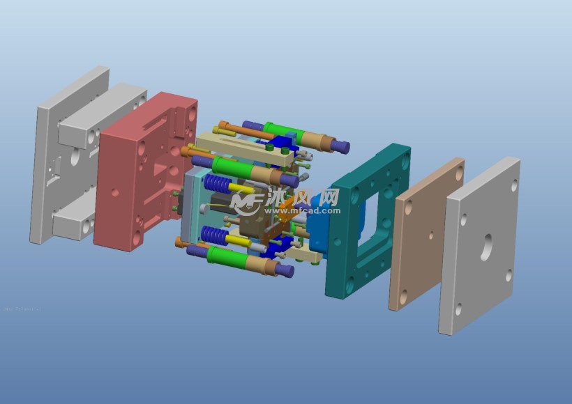 模具3d设计爆炸图