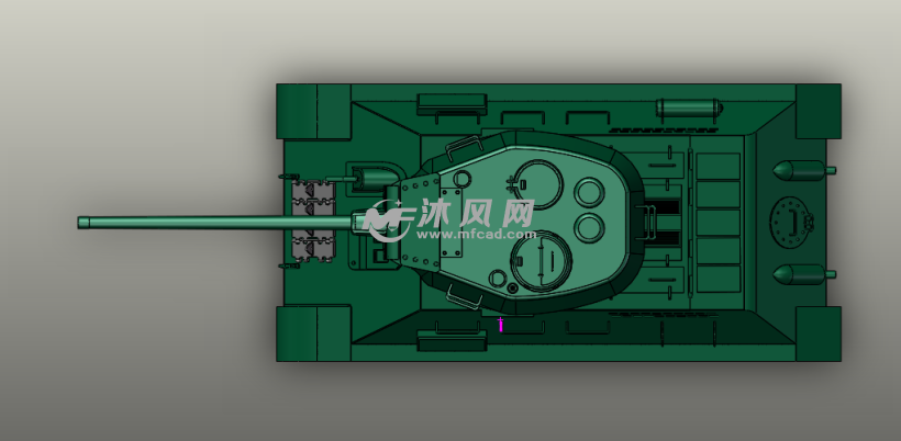 t34-85坦克模型 - 军工模型图纸 - 沐风网