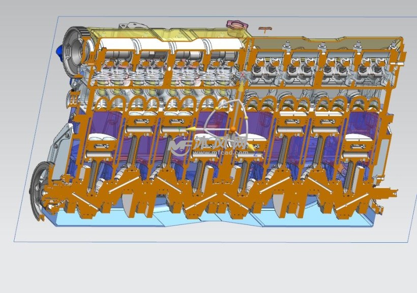 大型柴油机发动机 - 动力系统图纸 - 沐风网
