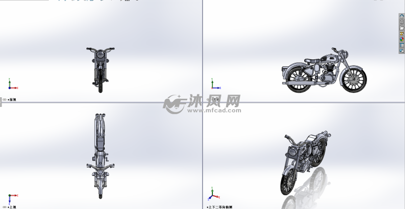 复古摩托车模型