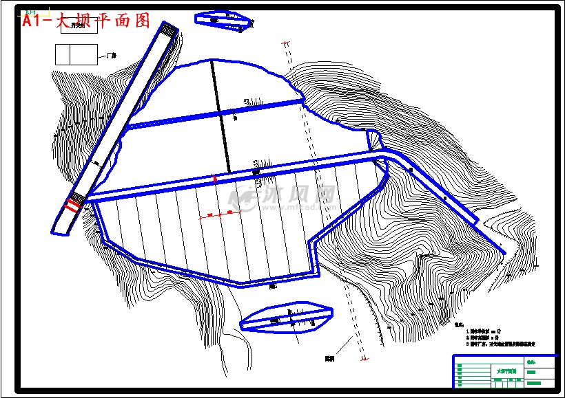 a1-大坝平面图