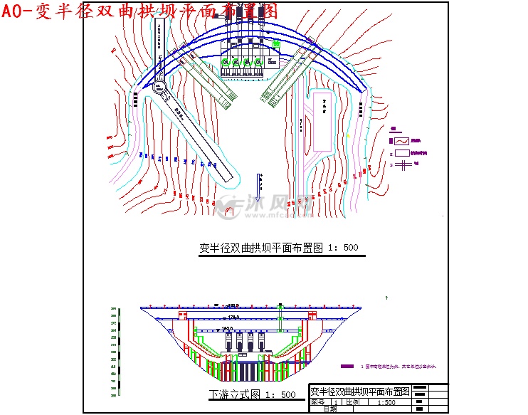 变中心角变半径双曲拱坝设计