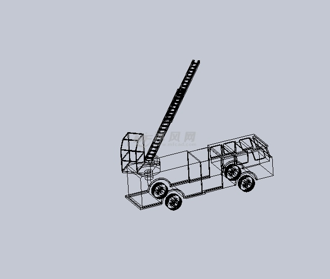 消防车/救火车设计模型 专用车图纸 沐风网