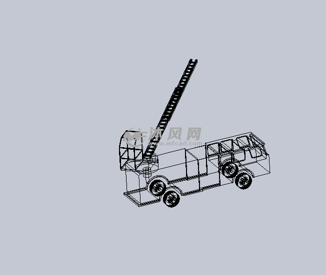 消防车/救火车设计模型 - 专用车图纸 - 沐风网
