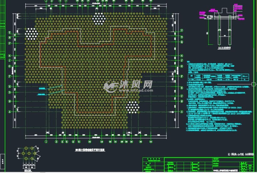 素土挤密桩桩位平面布置图