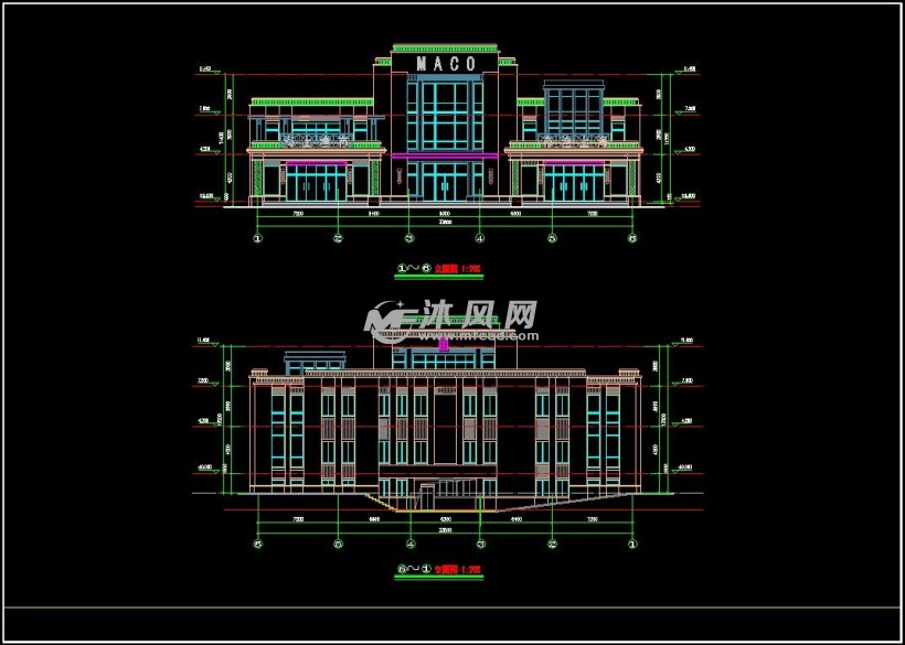 餐饮商业建筑设计图纸