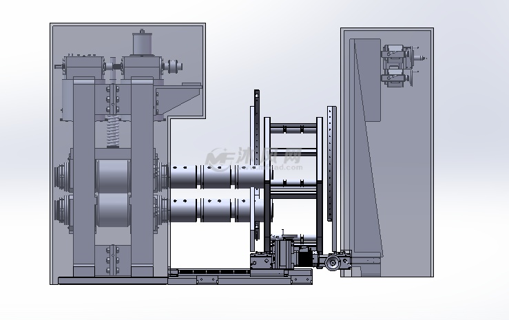 二辊轧机3d模型 - 机械加工图纸 - 沐风网