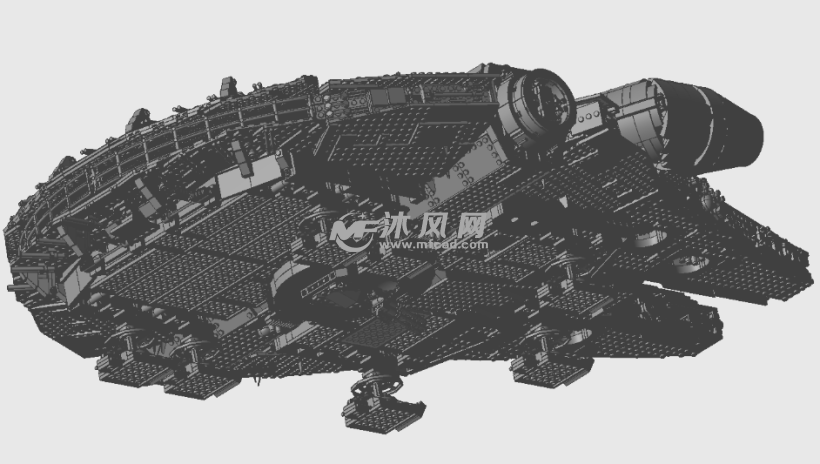 大型科幻宇宙飞船结构模型