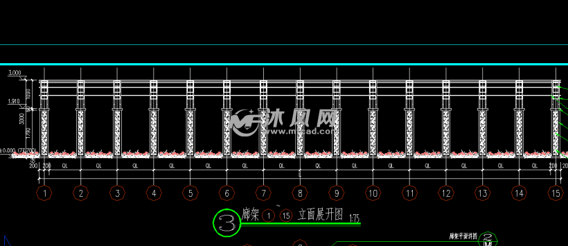铁艺廊架设计详图