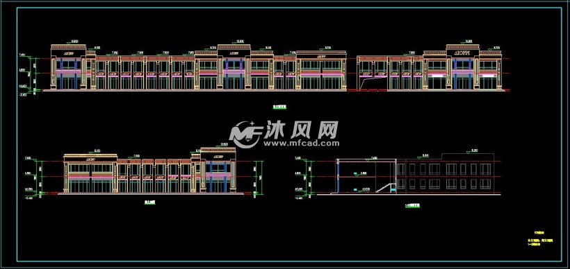 二层商业商铺设计图纸