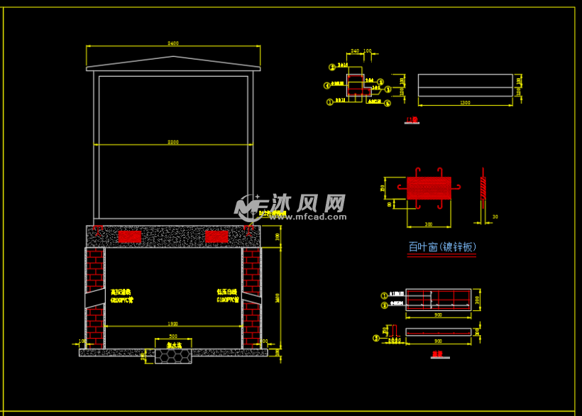 电气工程 商业建筑电气cad          主要用于630kva箱变基础施工