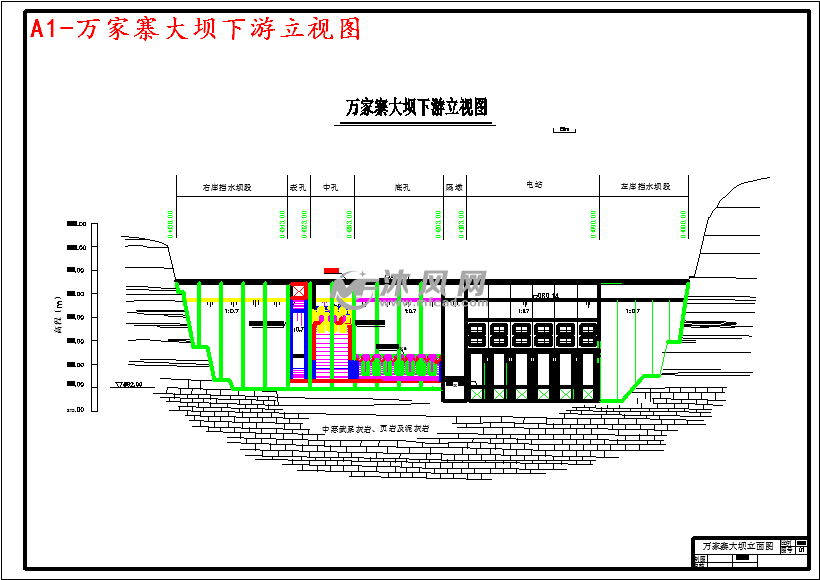 万家寨水库混凝土重力坝枢纽的设计