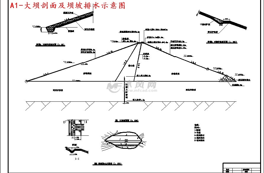 黏土斜心墙土石坝初步设计